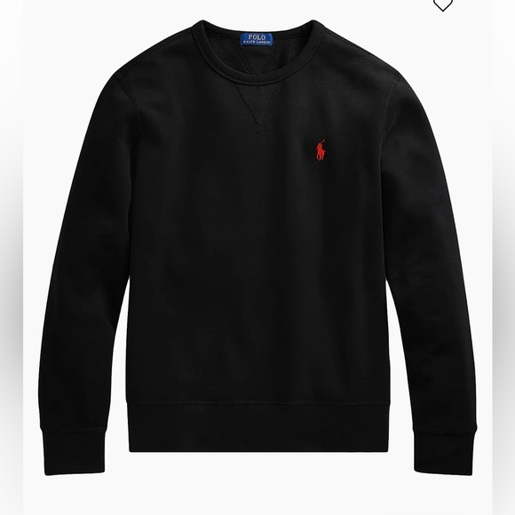 Polo Ralph Lauren Other - Polo Ralph Lauren Black Fleece Lined Crew neck Sweatshirt XXL
